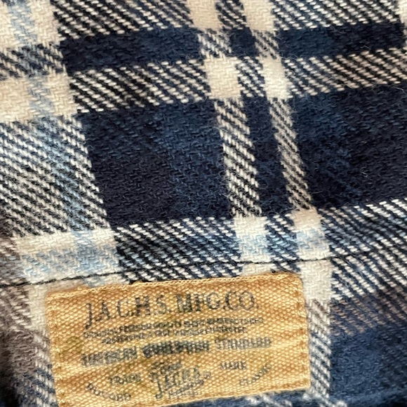 NWOT Men’s JACHS Plaid Flannel Shacket, Large - Picture 4 of 11